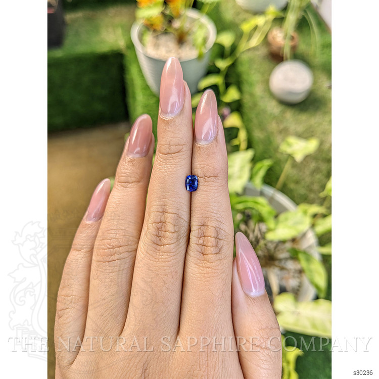 0.69 Ct. Blue Sapphire from Ceylon (Sri Lanka)