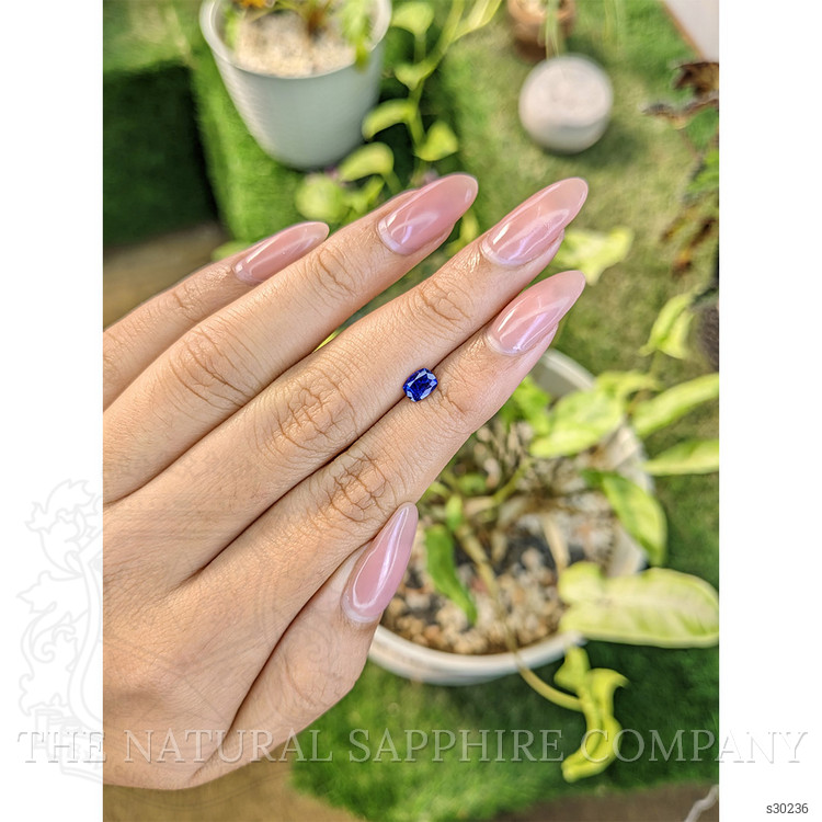 0.69 Ct. Blue Sapphire from Ceylon (Sri Lanka)