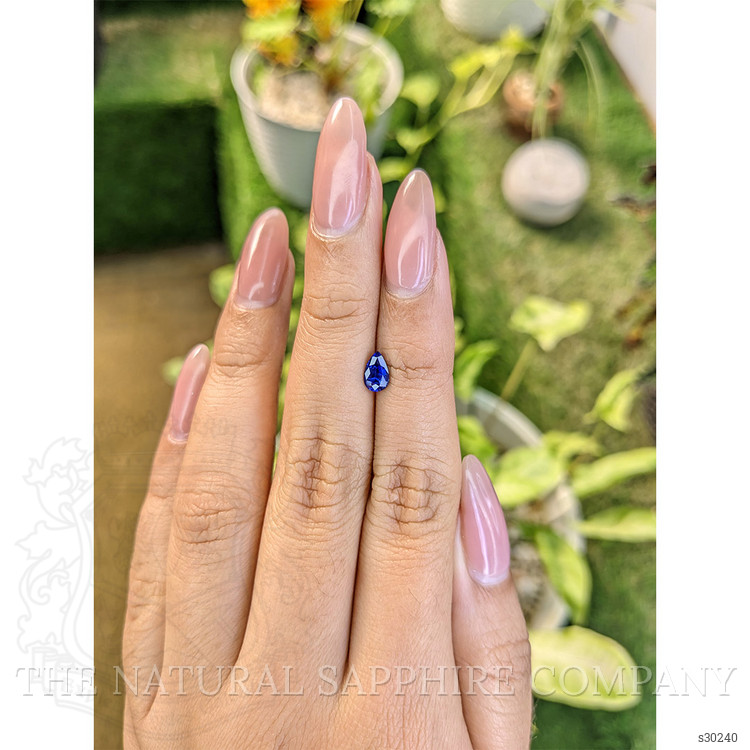 0.70 Ct. Blue Sapphire from Ceylon (Sri Lanka)