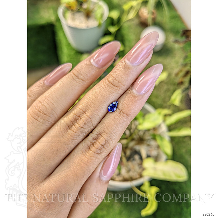 0.70 Ct. Blue Sapphire from Ceylon (Sri Lanka)