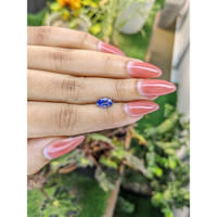 1.21 Ct. Blue Sapphire from Ceylon (Sri Lanka) Life Style