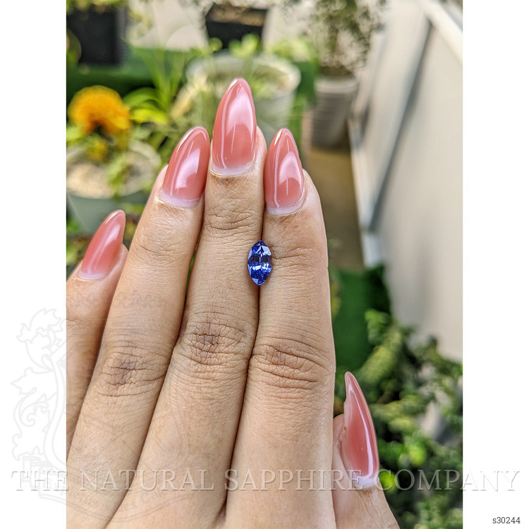 1.21 Ct. Blue Sapphire from Ceylon (Sri Lanka)