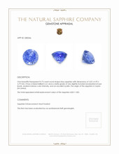 0.73 Ct. Blue Sapphire from Ceylon (Sri Lanka) Appraisal
