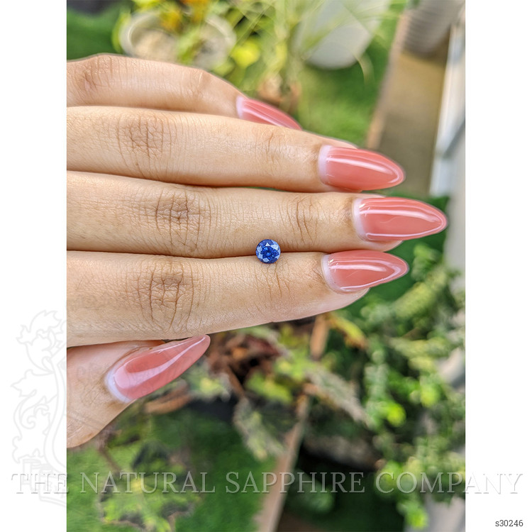 0.73 Ct. Blue Sapphire from Ceylon (Sri Lanka)