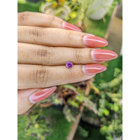 0.63 Ct. Pinkish Purple Sapphire from Ceylon (Sri Lanka) Life Style
