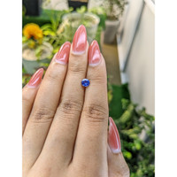 0.59 Ct. Blue Sapphire from Ceylon (Sri Lanka) Life Style