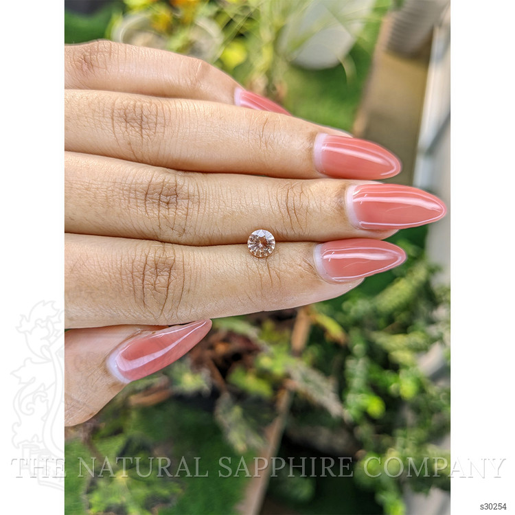 0.77 Ct. Peach Sapphire from Ceylon (Sri Lanka)