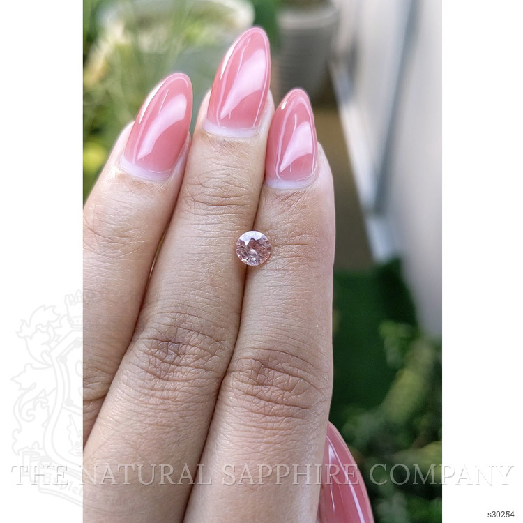 0.77 Ct. Peach Sapphire from Ceylon (Sri Lanka)