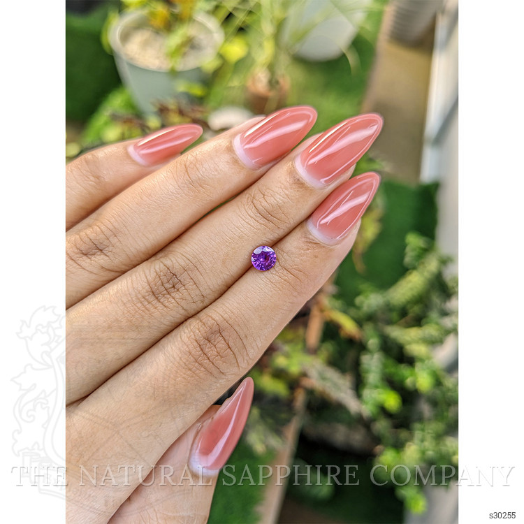 0.64 Ct. Pinkish Purple Sapphire from Ceylon (Sri Lanka)