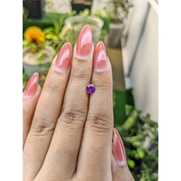 0.64 Ct. Pinkish Purple Sapphire from Ceylon (Sri Lanka) Life Style