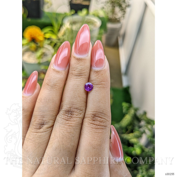 0.64 Ct. Pinkish Purple Sapphire from Ceylon (Sri Lanka)