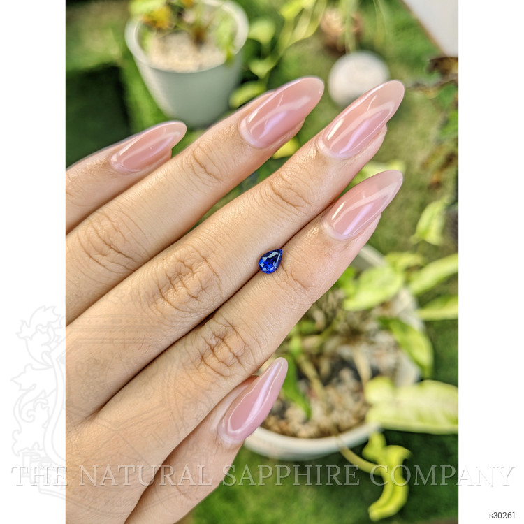 0.62 Ct. Blue Sapphire from Ceylon (Sri Lanka)
