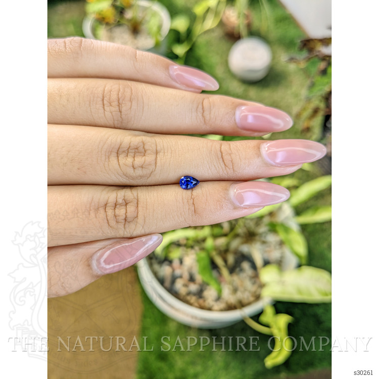 0.62 Ct. Blue Sapphire from Ceylon (Sri Lanka)