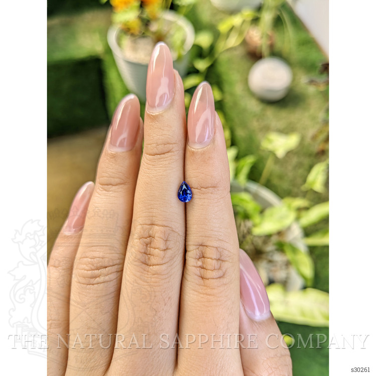 0.62 Ct. Blue Sapphire from Ceylon (Sri Lanka)