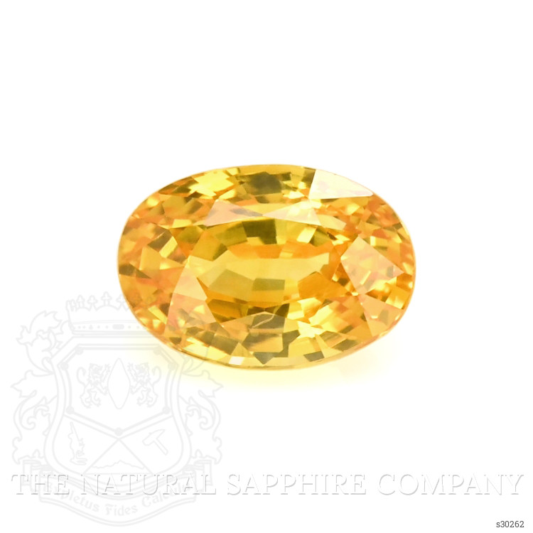 1.30 Ct. Orangish Yellow Sapphire from Ceylon (Sri Lanka)