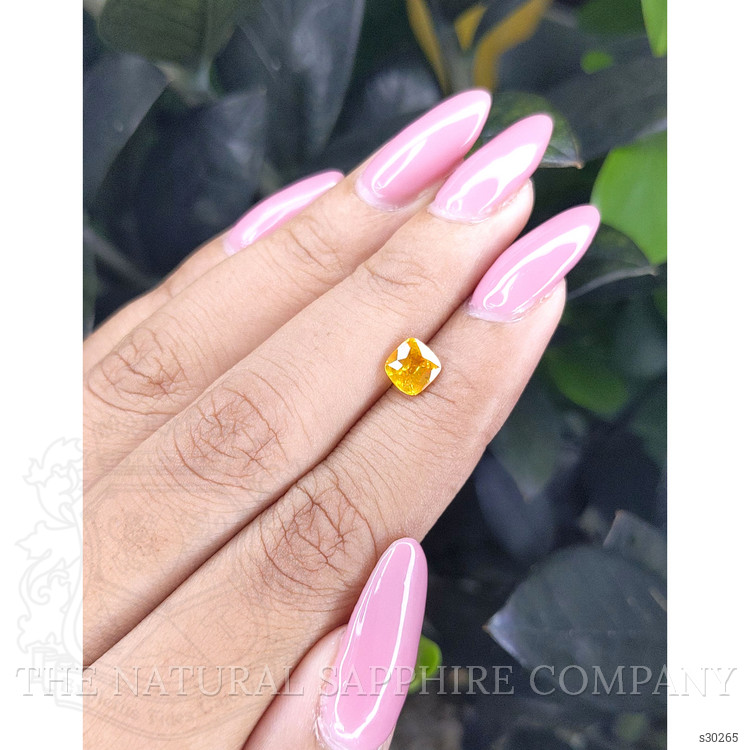 1.16 Ct. Orangish Yellow Sapphire from Ceylon (Sri Lanka)