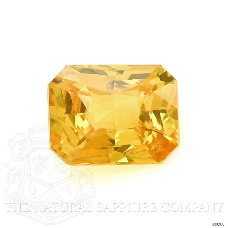 1.08 Ct. Orangish Yellow Sapphire from Ceylon (Sri Lanka)