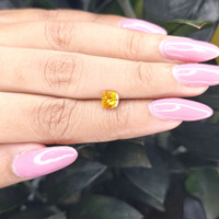 1.05 Ct. Orangish Yellow Sapphire from Ceylon (Sri Lanka) Life Style