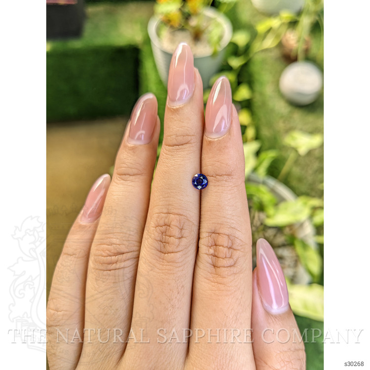 0.52 Ct. Blue Sapphire from Ceylon (Sri Lanka)