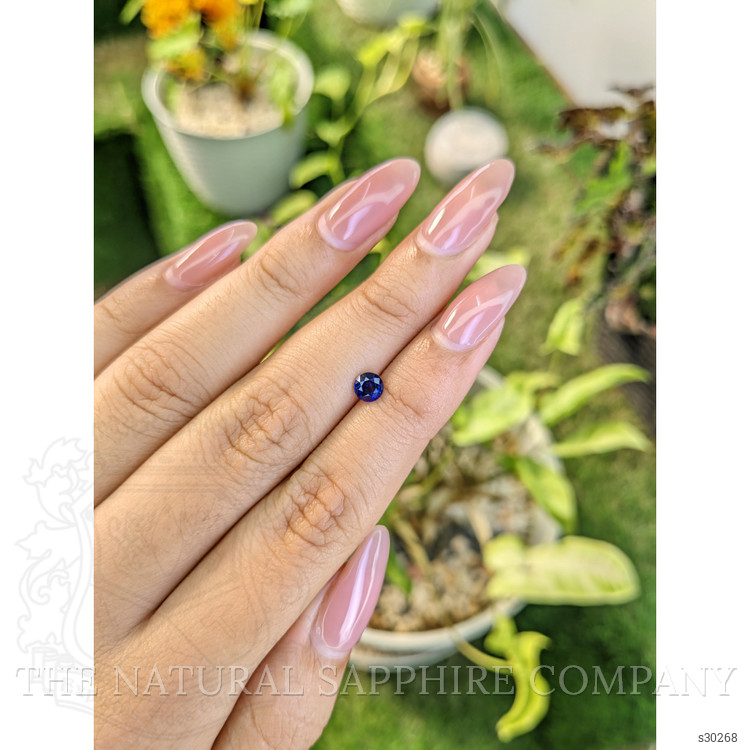 0.52 Ct. Blue Sapphire from Ceylon (Sri Lanka)