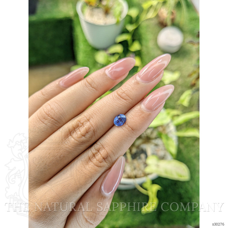 0.97 Ct. Blue Sapphire from Ceylon (Sri Lanka)