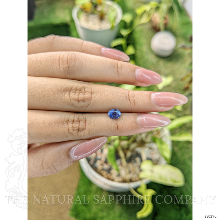 0.97 Ct. Blue Sapphire from Ceylon (Sri Lanka)