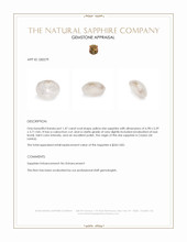 1.47 Ct. Yellow Star Sapphire from Ceylon (Sri Lanka) Appraisal