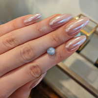 3.94 Ct. Bluish Grey Star Sapphire from Burma (Myanmar) Life Style