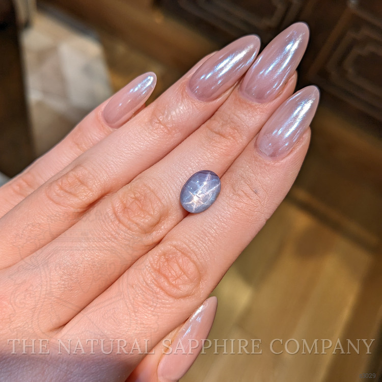 5.89 Ct. Bluish Purple Star Sapphire from Ceylon (Sri Lanka)
