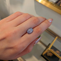 5.89 Ct. Bluish Purple Star Sapphire from Ceylon (Sri Lanka) Life Style