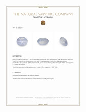 1.26 Ct. Bluish Grey Star Sapphire from Ceylon (Sri Lanka) Appraisal