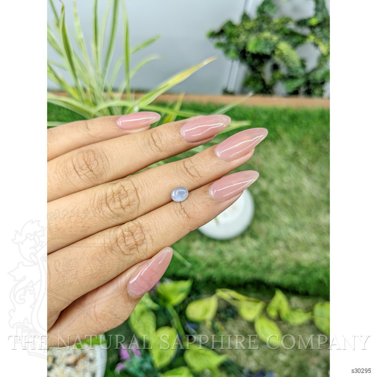 1.26 Ct. Bluish Grey Star Sapphire from Ceylon (Sri Lanka)