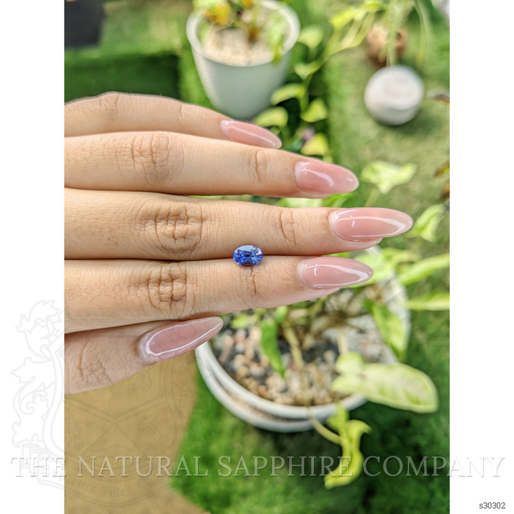 1.17 Ct. Blue Sapphire from Ceylon (Sri Lanka)