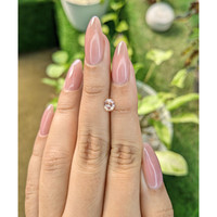 0.58 Ct. Peach Sapphire from Ceylon (Sri Lanka) Life Style