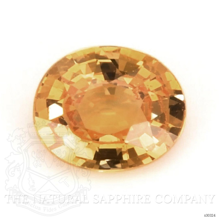 0.97 Ct. Yellowish Orange Sapphire from Ceylon (Sri Lanka)