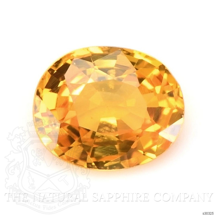 1.01 Ct. Yellowish Orange Sapphire from Ceylon (Sri Lanka)