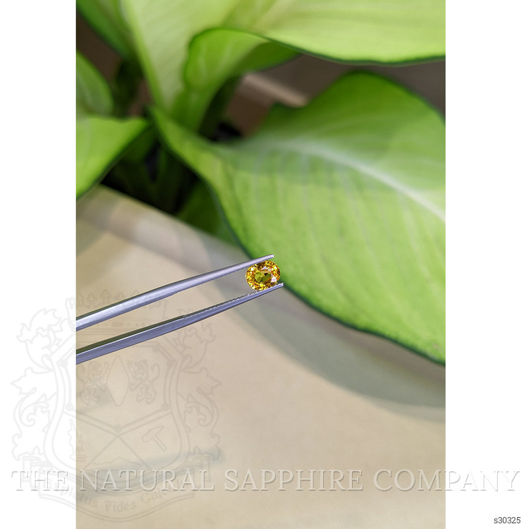 1.01 Ct. Yellowish Orange Sapphire from Ceylon (Sri Lanka)