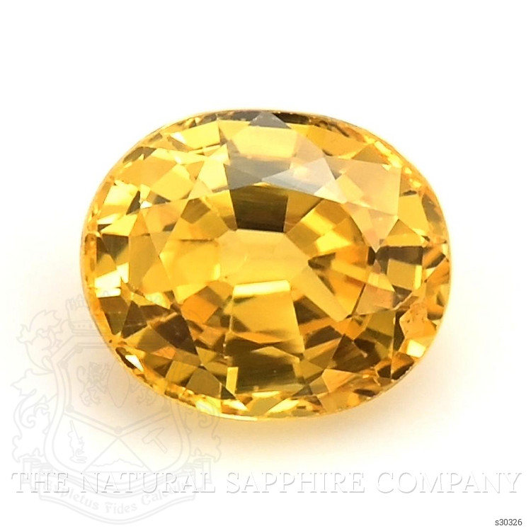 1.04 Ct. Orangish Yellow Sapphire from Ceylon (Sri Lanka)