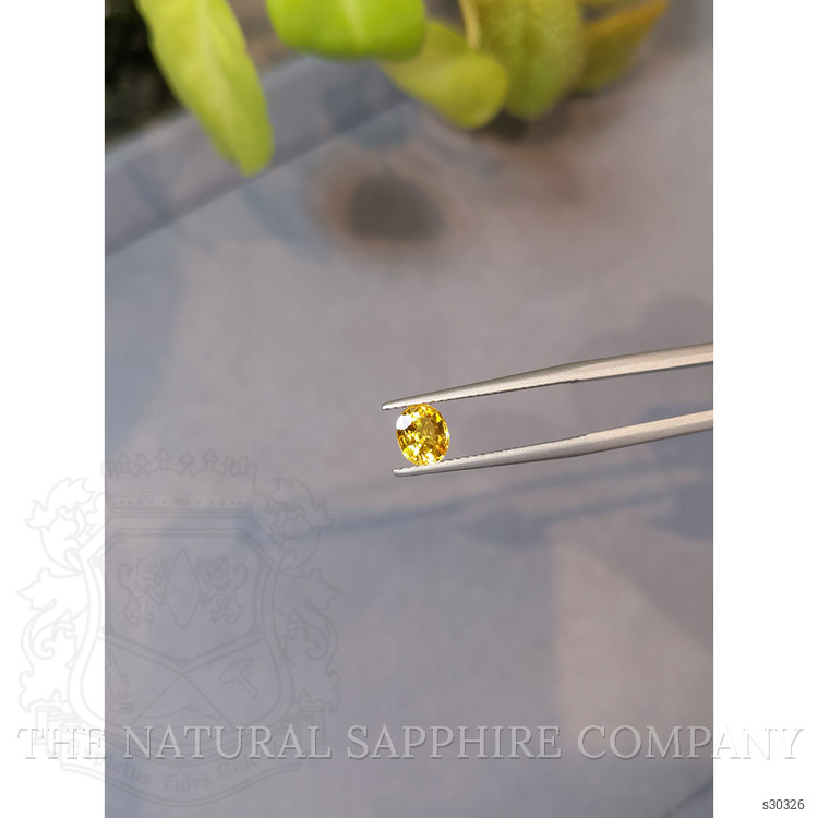 1.04 Ct. Orangish Yellow Sapphire from Ceylon (Sri Lanka)