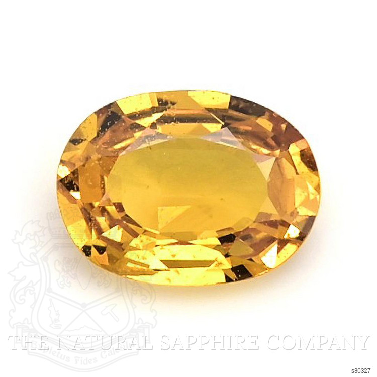 1.12 Ct. Orangish Yellow Sapphire from Ceylon (Sri Lanka)