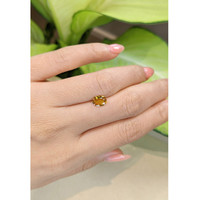 1.12 Ct. Orangish Yellow Sapphire from Ceylon (Sri Lanka) Life Style