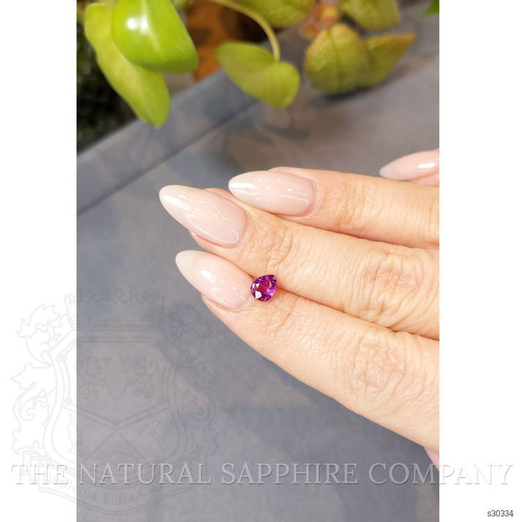 0.64 Ct. Purplish Pink Sapphire from Ceylon (Sri Lanka)