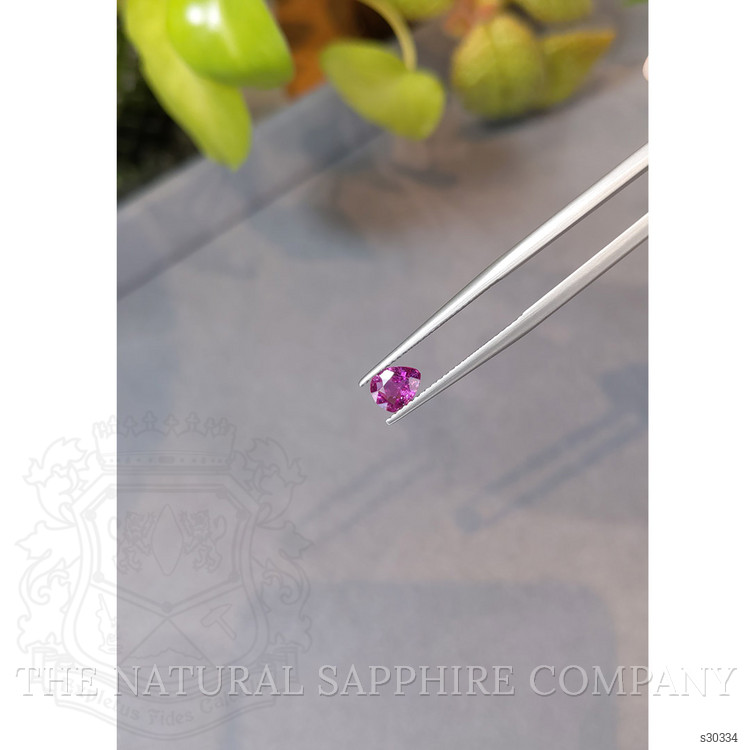 0.64 Ct. Purplish Pink Sapphire from Ceylon (Sri Lanka)