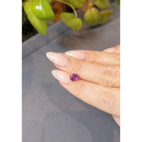 1.06 Ct. Pinkish Purple Sapphire from Ceylon (Sri Lanka) Life Style