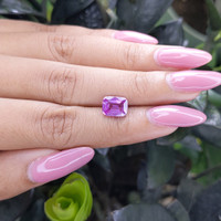 2.58 Ct. Pinkish Purple Sapphire from Madagascar Life Style