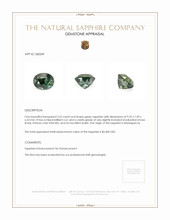 3.52 Ct. Green Sapphire from Madagascar Appraisal