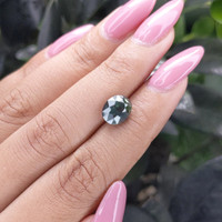 3.52 Ct. Green Sapphire from Madagascar Life Style
