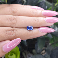 1.03 Ct. Blue Sapphire from Madagascar Life Style