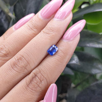1.03 Ct. Blue Sapphire from Madagascar Life Style