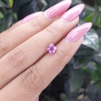 1.20 Ct. Purplish Pink Sapphire from Madagascar Life Style
